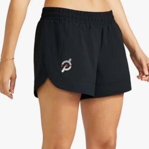 Peloton Women’s Black Running Shorts, Lined, Size Large